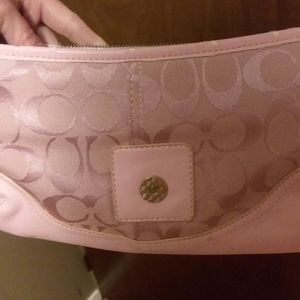 Authentic pink COACH purse in used condition
